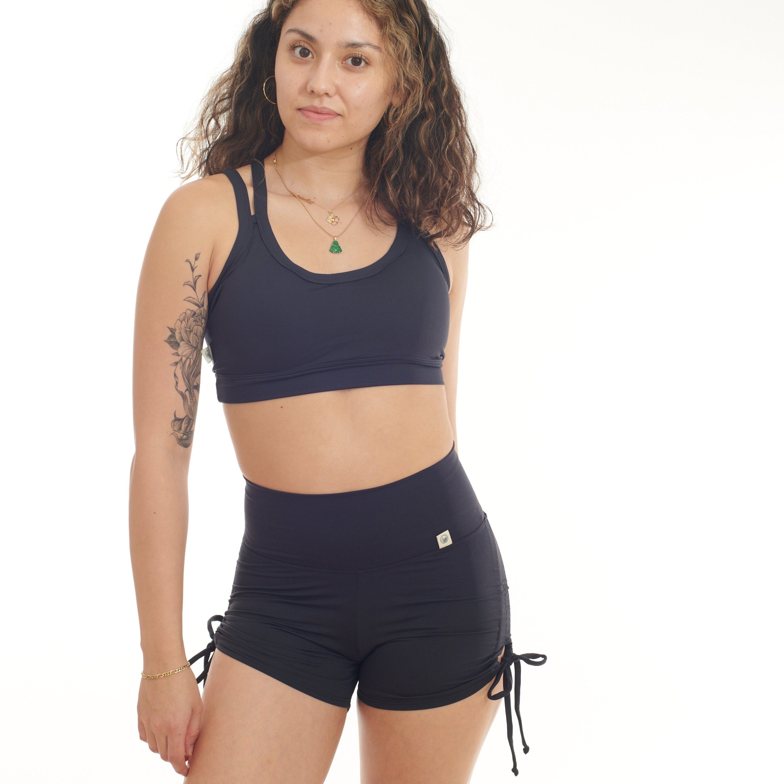 Night Shadow Scrunch Back Shorts