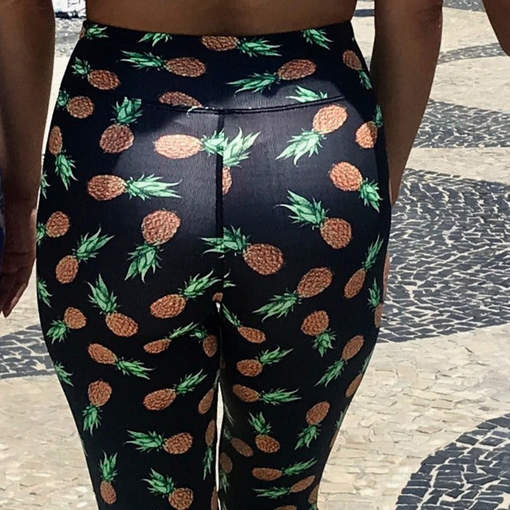 Pineapple Juice Yoga Leggings – Bralu - Main Image