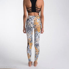 Flowers Leopard Leggings