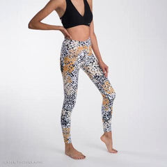 Flowers Leopard Leggings