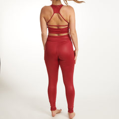 Red Cherry Shinny Leggings