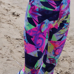 Abstract  Neon Leggings