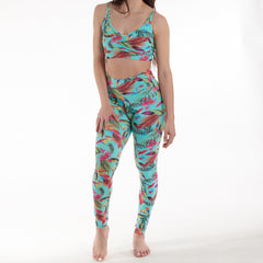 Birds Of Paradise Scrunch Back Leggings