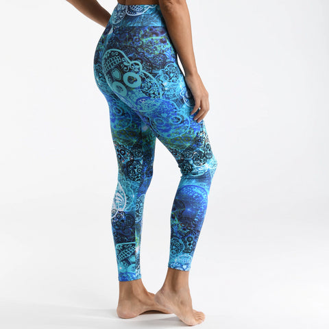 Urban Blue Skull Leggings