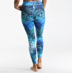 Urban Blue Skull Leggings