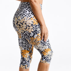 Flowers Leopard Capris