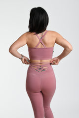 High Waisted Crossed Back Supplex Leggings